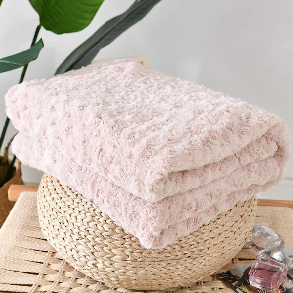 Soft discount pink throws